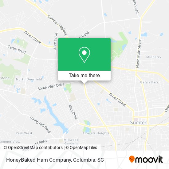 HoneyBaked Ham Company map