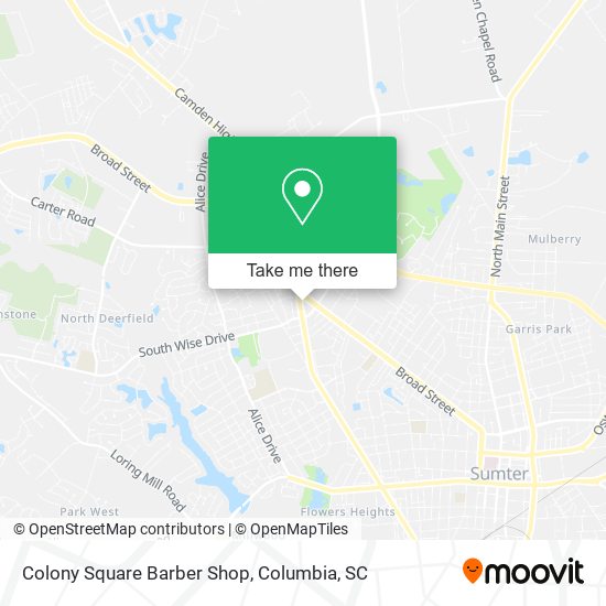 Mapa de Colony Square Barber Shop