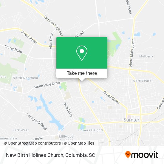 Mapa de New Birth Holines Church