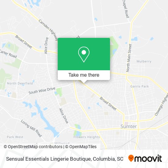 Mapa de Sensual Essentials Lingerie Boutique