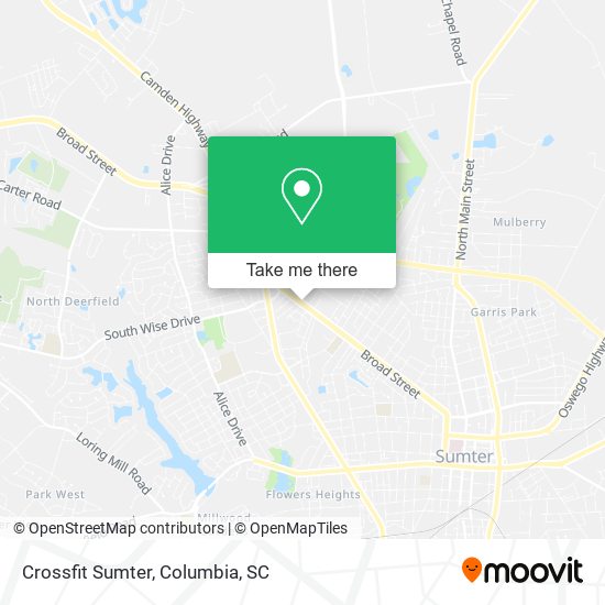 Crossfit Sumter map