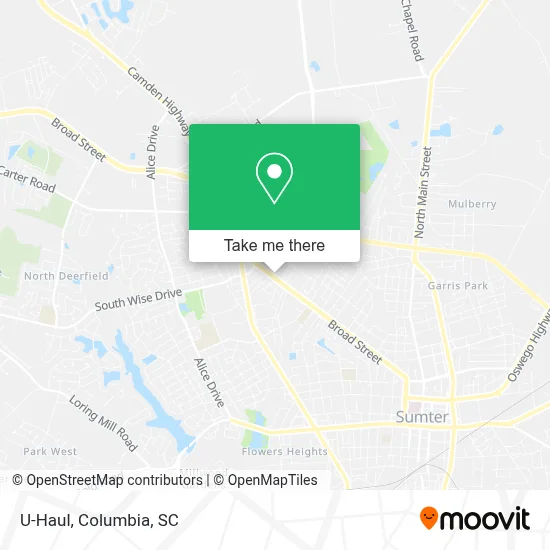U-Haul map
