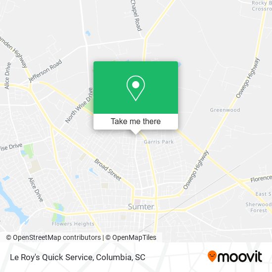 Mapa de Le Roy's Quick Service