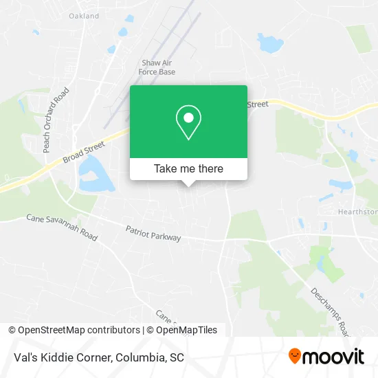 Val's Kiddie Corner map