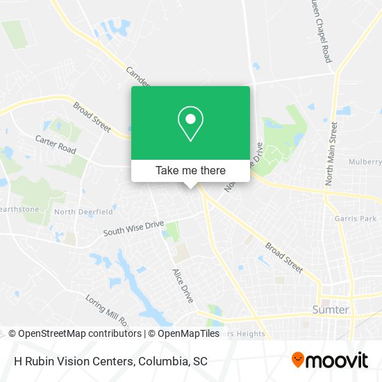H Rubin Vision Centers map