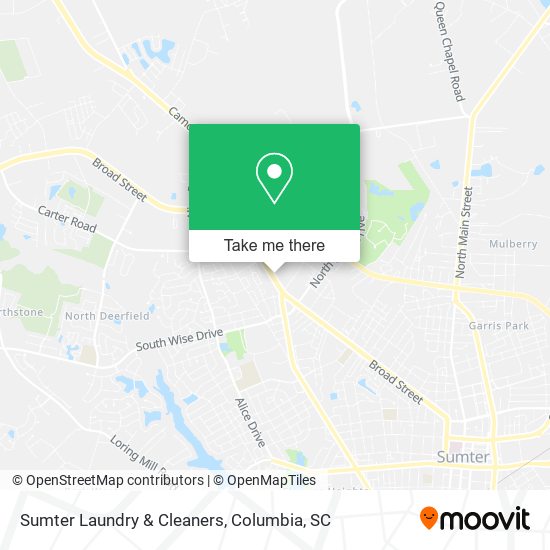 Sumter Laundry & Cleaners map