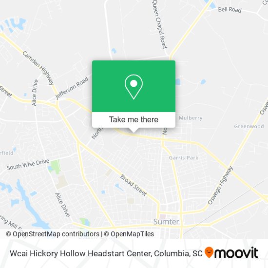 Wcai Hickory Hollow Headstart Center map