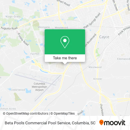 Beta Pools Commercial Pool Service map