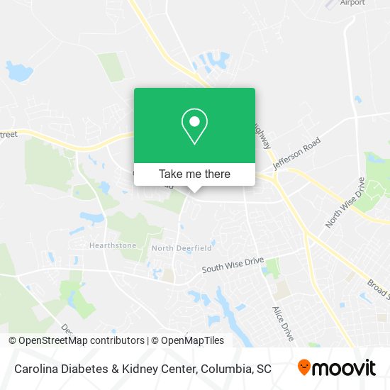 Mapa de Carolina Diabetes & Kidney Center