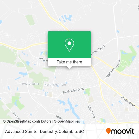 Advanced Sumter Dentistry map