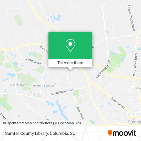 Mapa de Sumter County Library