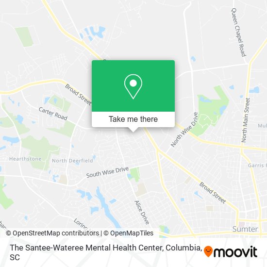 The Santee-Wateree Mental Health Center map