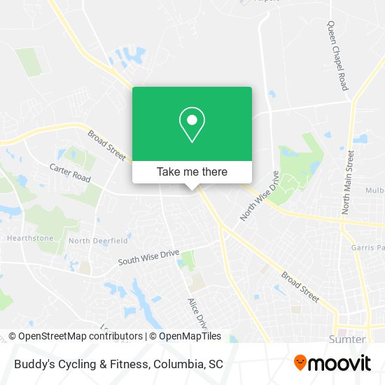 Buddy's Cycling & Fitness map