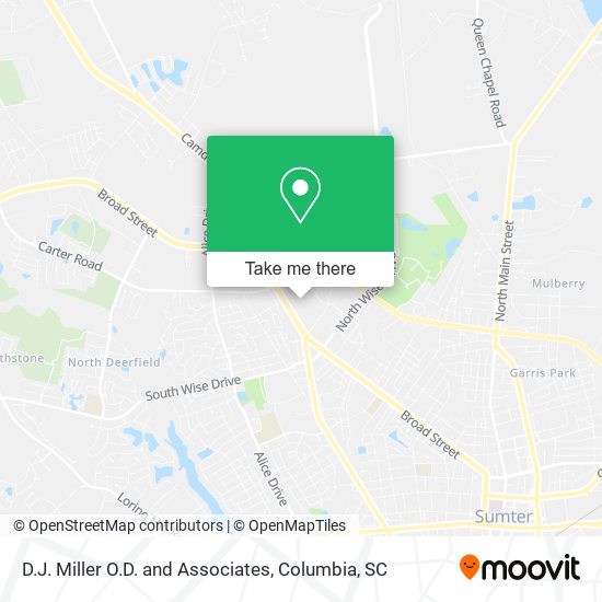 Mapa de D.J. Miller O.D. and Associates