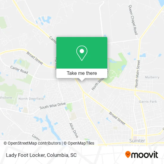 Lady Foot Locker map