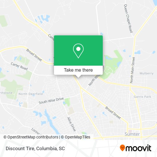 Discount Tire map