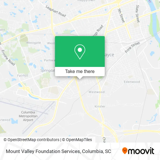 Mount Valley Foundation Services map