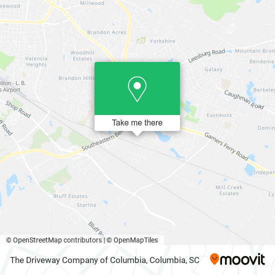 Mapa de The Driveway Company of Columbia