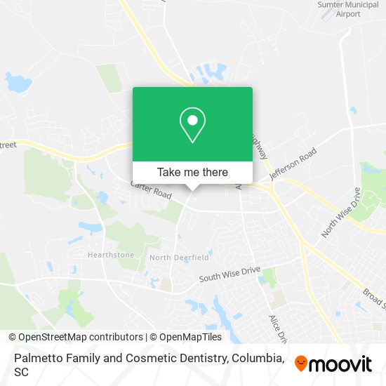 Palmetto Family and Cosmetic Dentistry map