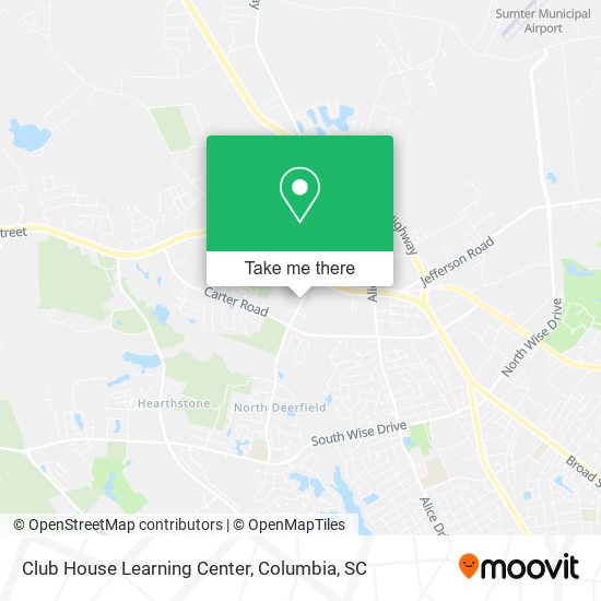 Club House Learning Center map