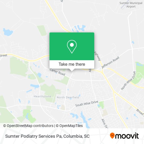 Sumter Podiatry Services Pa map