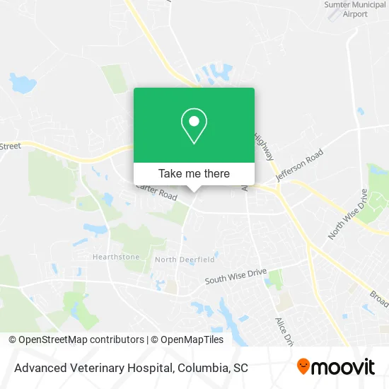 Advanced Veterinary Hospital map