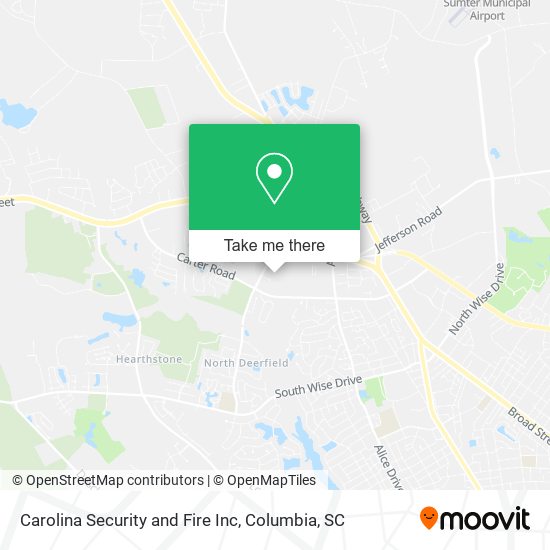 Mapa de Carolina Security and Fire Inc