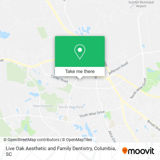 Live Oak Aesthetic and Family Dentistry map
