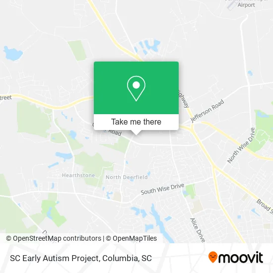SC Early Autism Project map