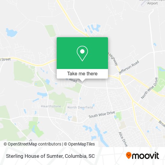 Sterling House of Sumter map