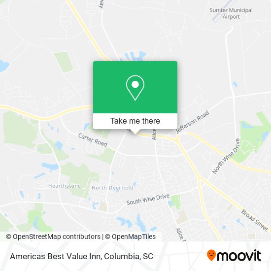 Mapa de Americas Best Value Inn