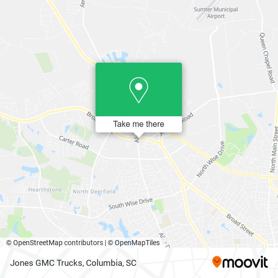 Jones GMC Trucks map