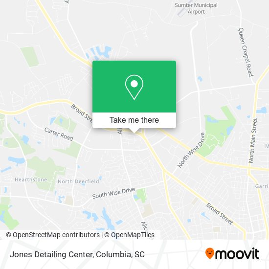 Mapa de Jones Detailing Center