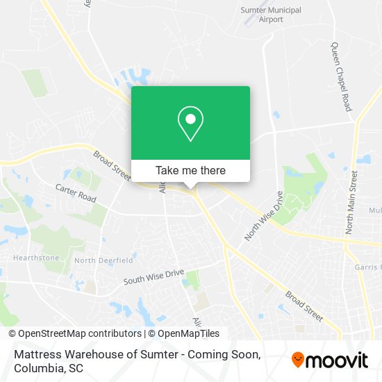 Mattress Warehouse of Sumter - Coming Soon map