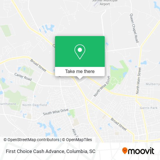First Choice Cash Advance map