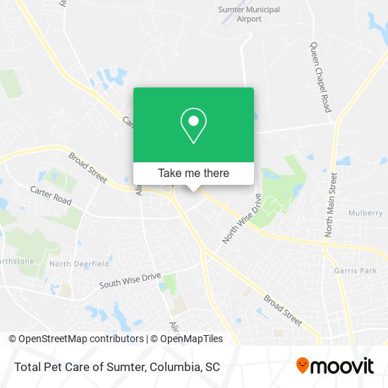 Total Pet Care of Sumter map