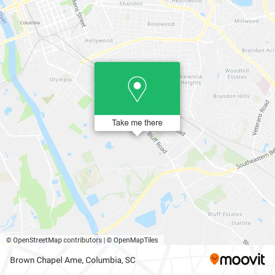 Brown Chapel Ame map