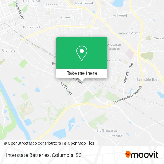 Interstate Batteries map