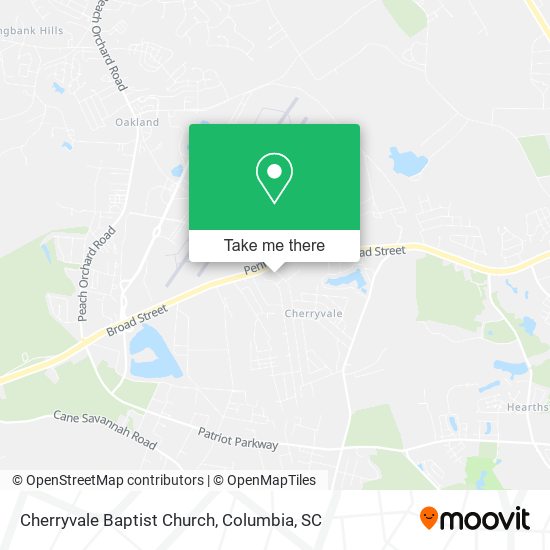 Cherryvale Baptist Church map