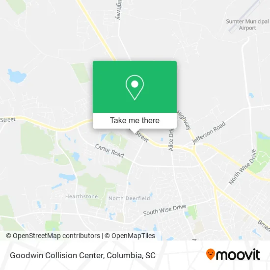 Goodwin Collision Center map
