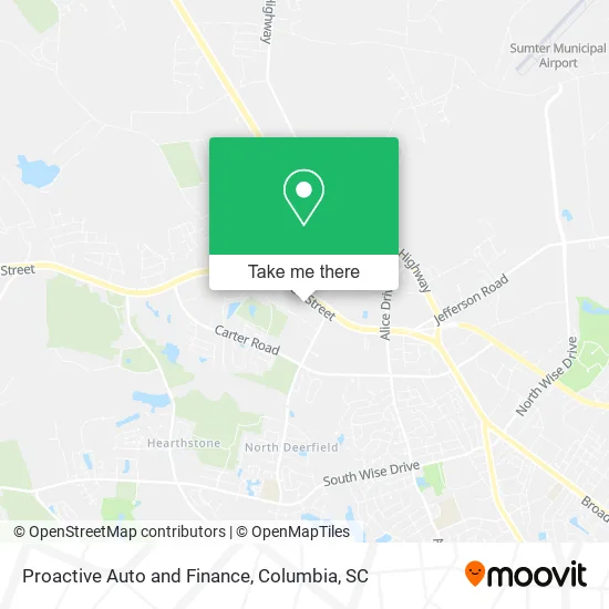 Proactive Auto and Finance map
