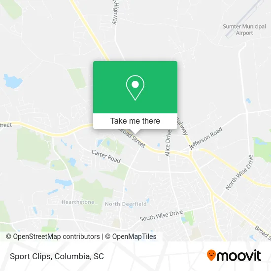 Sport Clips map