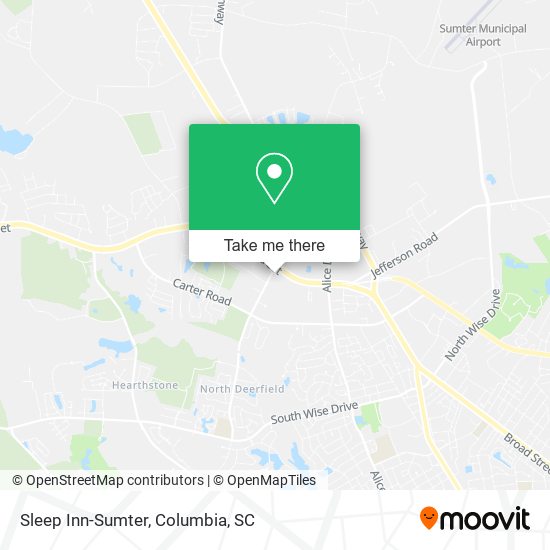 Mapa de Sleep Inn-Sumter