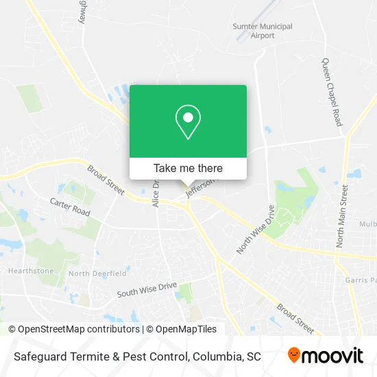 Safeguard Termite & Pest Control map