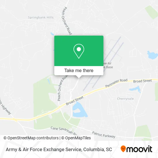 Army & Air Force Exchange Service map