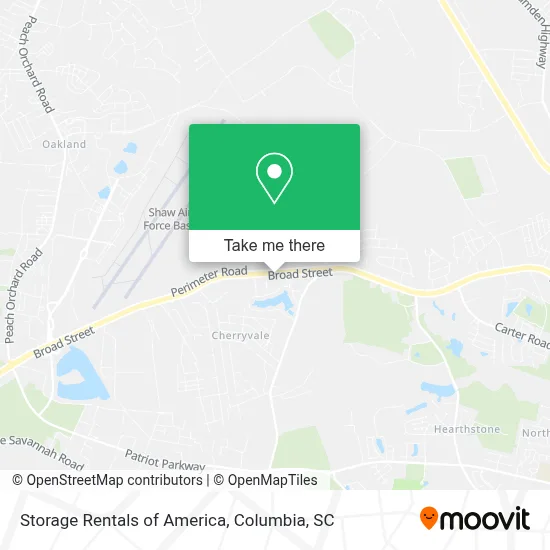 Storage Rentals of America map
