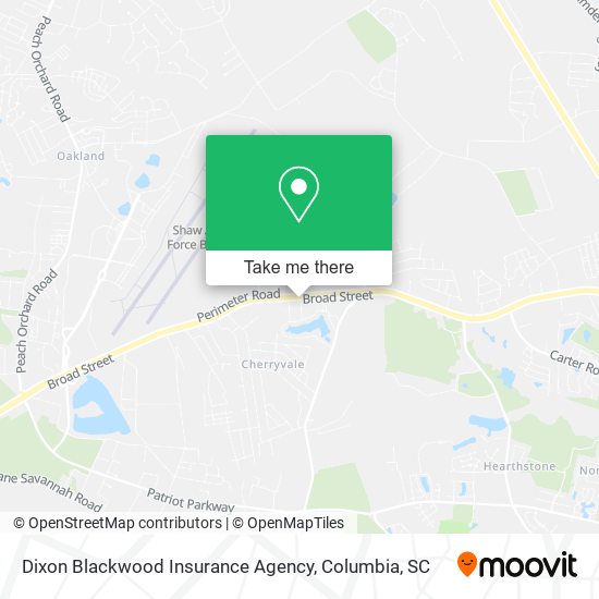 Mapa de Dixon Blackwood Insurance Agency