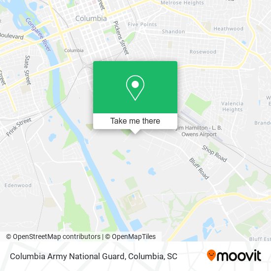 Mapa de Columbia Army National Guard