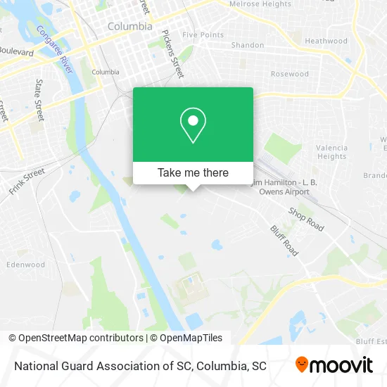 National Guard Association of SC map
