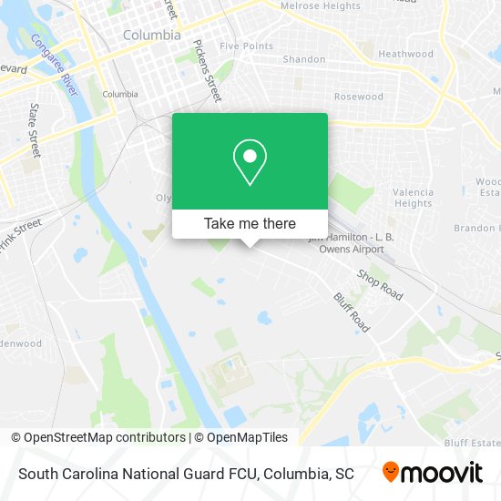 Mapa de South Carolina National Guard FCU